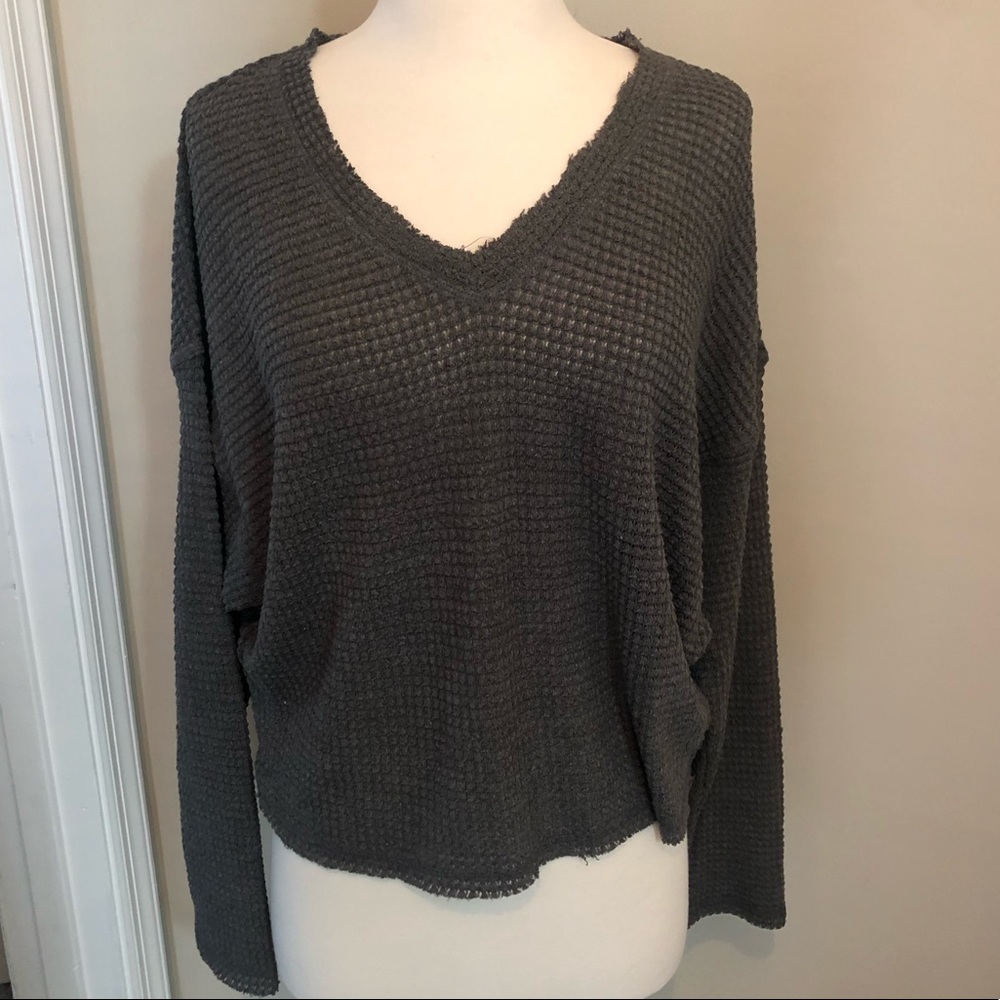 Mod Ref waffle knit top